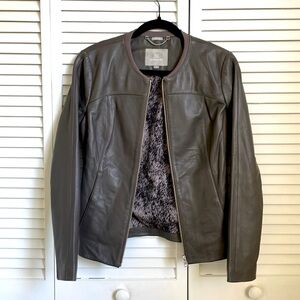 Soia & Kyo dark brown leather jacket